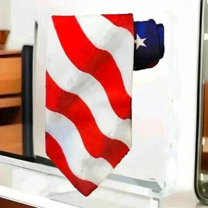 Ralph Marlin 'STARS & STRIPES, 1994 Made USA Tie lot 4O927